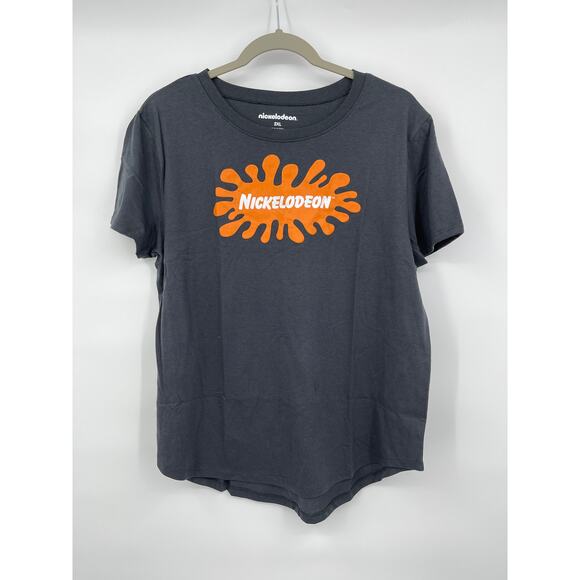 Nickelodeon Womens Gray Short Sleeve Round Neck Casual Pullover T-Shirt NEW 2XL - Picture 1 of 9